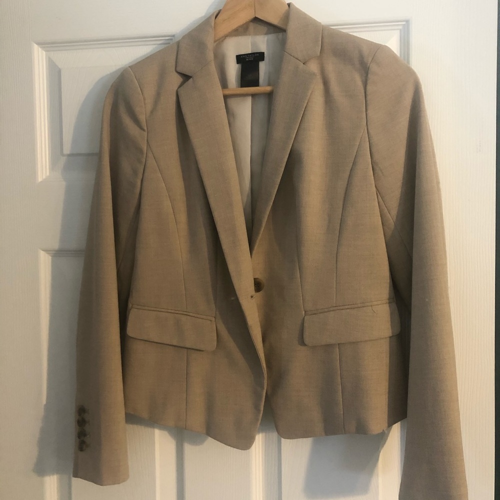 Tan Blazer Ann Taylor